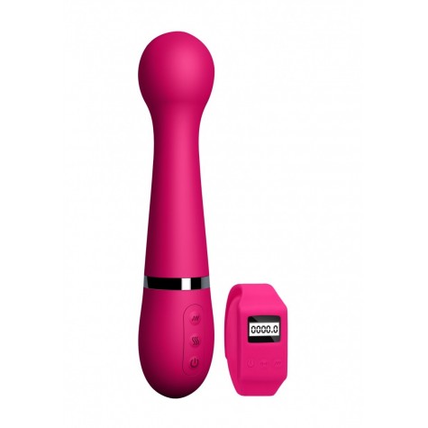 Розовый вибромассажер Kegel Wand - 18,5 см.